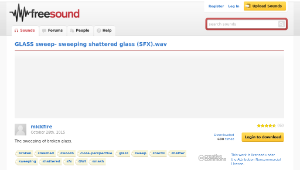 Freesound聲音庫：GLASS sweep- sweeping shattered glass (SFX).wav-資源代表圖
