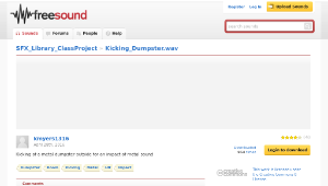 Freesound聲音庫：Kicking_Dumpster.wav縮圖