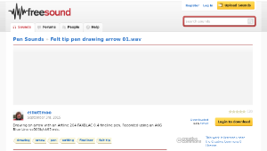 Freesound聲音庫：Felt tip pen drawing arrow 01.wav-資源代表圖