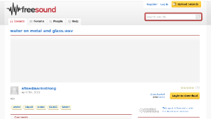 Freesound聲音庫：water on metal and glass.wav-資源代表圖