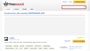 Freesound聲音庫：Construction_site_sounds_COMPRESSOR.WAV