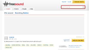 Freesound聲音庫：Bursting Ballon縮圖