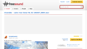 Freesound聲音庫：calm river Amer NL 02 160307_0864.wav-資源代表圖