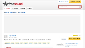 Freesound聲音庫：bottle lid縮圖