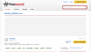 Freesound聲音庫：PASOS_DENTRO.wav-資源代表圖