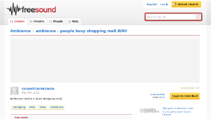 Freesound聲音庫：ambience - people busy shopping mall.WAV-資源代表圖