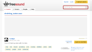 Freesound聲音庫：draining_water.wav