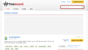 Freesound聲音庫：Camera shutter-資源代表圖