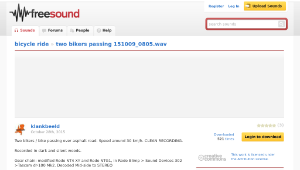 Freesound聲音庫：two bikers passing 151009_0805.wav縮圖