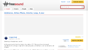 Freesound聲音庫：Ambience, Airbus Plane, Interior, Loop, A.wav縮圖