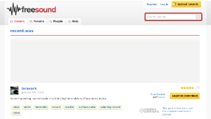 Freesound聲音庫：record.wav縮圖