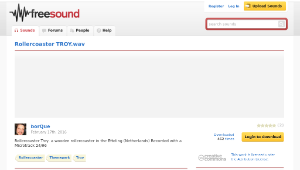 Freesound聲音庫：Rollercoaster TROY.wav-資源代表圖