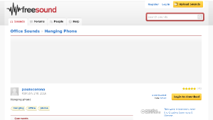Freesound聲音庫：Hanging Phone