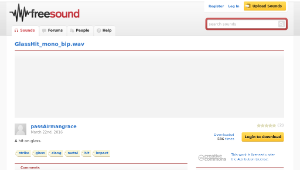 Freesound聲音庫：GlassHit_mono_bip.wav縮圖