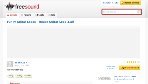 Freesound聲音庫：House Guitar Loop 3.aif