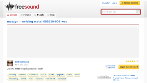 Freesound聲音庫：welding metal 080110-004.wav縮圖