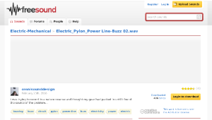 Freesound聲音庫：Electric_Pylon_Power Line-Buzz 02.wav-資源代表圖