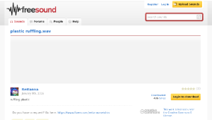 Freesound聲音庫：plastic ruffling.wav-資源代表圖
