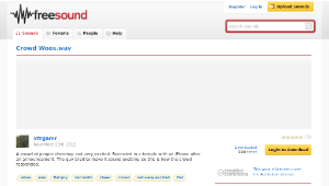 Freesound聲音庫：Crowd Woos.wav縮圖