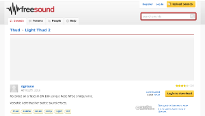 Freesound聲音庫：Light Thud 2縮圖
