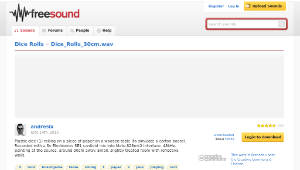 Freesound聲音庫：Dice_Rolls_30cm.wav-資源代表圖