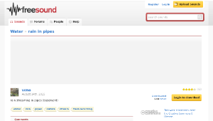 Freesound聲音庫：rain in pipes-資源代表圖