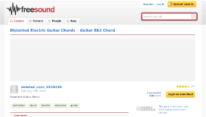 Freesound聲音庫：Guitar Eb2 Chord