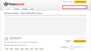 Freesound聲音庫：Metal Shed Door Close 1-資源代表圖