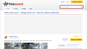 Freesound聲音庫：Village down hill - Beek NL 160216_0850.flac