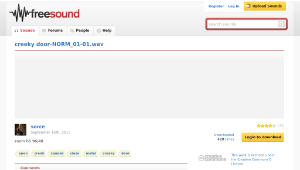 Freesound聲音庫：creeky door-NORM_01-01.wav縮圖