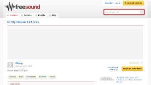 Freesound聲音庫：In My House 125.wav-資源代表圖