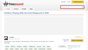 Freesound聲音庫：Childern_Playing_With_Parrents-Playground_2.WAV