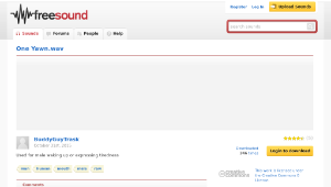Freesound聲音庫：One Yawn.wav縮圖