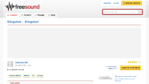 Freesound聲音庫：Slingshot