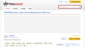 Freesound聲音庫：FISHTANK pump- water tank bubbling drone (SFX).wav-資源代表圖