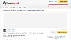 Freesound聲音庫：Headless tambourine 05-資源代表圖