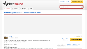 Freesound聲音庫：Conversation in Uhall-資源代表圖