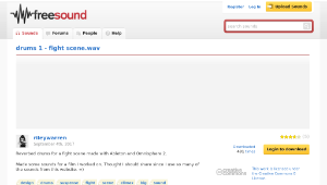 Freesound聲音庫：drums 1 - fight scene.wav