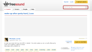 Freesound聲音庫：wake-up-after-party-hard_1.wav-資源代表圖