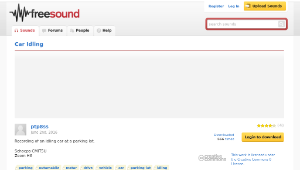 Freesound聲音庫：Car Idling縮圖