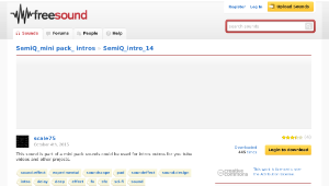Freesound聲音庫：SemiQ_intro_14
