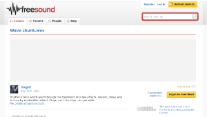 Freesound聲音庫：Wave chunk.wav
