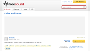 Freesound聲音庫：Coffee machine.wav-資源代表圖