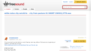 Freesound聲音庫：city from pasture 01 SHORT 150920_0779.wav-資源代表圖