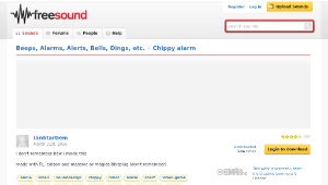 Freesound聲音庫：Chippy alarm