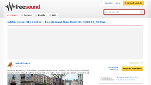 Freesound聲音庫：Lepelstraat Den Boch NL 140422_00.flac