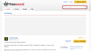 Freesound聲音庫：Curtains-資源代表圖
