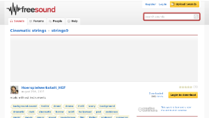 Freesound聲音庫：strings9