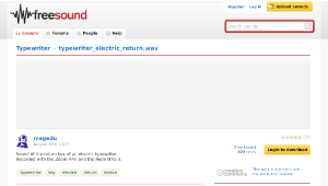 Freesound聲音庫：typewriter_electric_return.wav