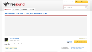 Freesound聲音庫：Live_Sub bass riser.mp3-資源代表圖